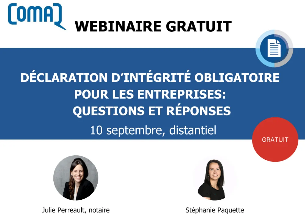 Webinaire gratuit