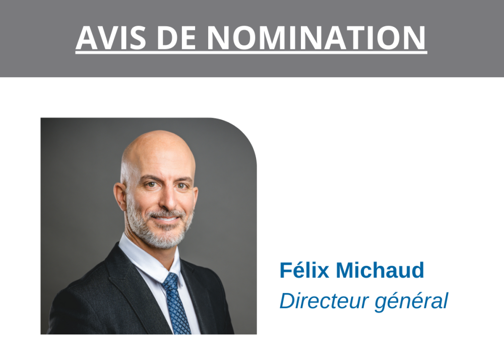 Avis de nomination